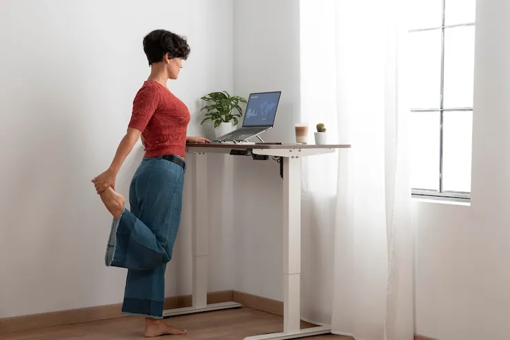 burn calories while standing at desks