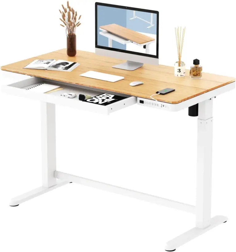 Electric Standing Desk with Drawer